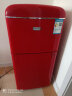 樱花（SAKURA）双门小冰箱迷你冰箱小型家用宿舍保鲜冷藏冷冻 双门小型两门电冰箱 BCD-58红色复古款 实拍图