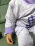 纤丝鸟（TINSINO）儿童保暖内衣男女童夹棉加厚睡衣冬季中小童宝宝秋衣秋裤套装 实拍图