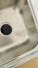 法恩莎（FAENZA） 水槽双槽304不锈钢拉伸洗菜盆厨房洗碗槽台上台下大容量一体盆 810X430 含冷热龙头 实拍图