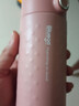 Bluego 保温杯女士高颜值316不锈钢商务简约便携吸管式水杯孕妇老人成人少女学生儿童宝宝随行杯 淡妃粉吸管杯-360ml 实拍图