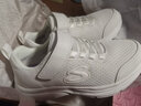 Skechers斯凯奇童鞋女童运动鞋大童儿童小白鞋魔术贴休闲跑步鞋303522L 实拍图
