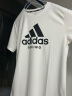 阿迪达斯 （adidas）短袖男2023夏季户外休闲运动服跑步健身速干T恤 白/黑 XL  实拍图