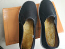 颐福元老北京男千层底中老年防滑老人鞋吸汗透气传统布鞋开车工作散步鞋 棉布底加绒棉鞋黑色（运动鞋码） 40 实拍图