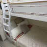 十亿客 上下床实木橡胶木儿童高低床双层床成年成人大人床子母床上下铺 【白色】爬梯款 上铺宽100cm下铺宽120cm 实拍图