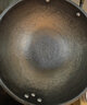 FZ传统泥型铸造圆底铁锅炒菜手工无涂层燃气灶炒锅具老式生锅 32圆底带附耳 32cm 实拍图
