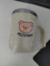 沃德百惠（WORTHBUY）咖啡杯带盖吸管304不锈钢茶杯女保温马克杯便携式高颜值欧式水杯 米棕色(小熊款) 实拍图