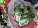 洁丽雅（Grace）A类毛毯加厚法兰绒毯子四季透气空调毯透气毛巾被绿格200*230cm 实拍图