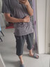 特步（XTEP） 运动裤短裤男裤子夏季男士休闲中裤跑步服黑色速干短裤五分裤男 灰黑-7分裤（梭织薄款） L /175【现货速发】 实拍图