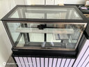 米沙熊 Misha  商用展示柜冷藏  甜品水果蛋糕寿司商用保鲜柜风冷无霜 玻璃甜品展示柜 直角后开门+风冷除雾  黑色 台式两层长0.9米宽0.5米高0.85米 实拍图