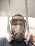 全脸防尘毒防雾面具全面罩喷漆防飞沫kn95防毒口罩防油漆喷漆防尘防雾霾粉尘 尘毒全面具+3号滤毒盒1对+N95滤棉 实拍图