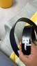 菲拉格慕（Ferragamo）男士牛皮金扣板扣式腰带黑色/棕色675542 586940 105 实拍图