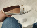 百丽（Belle）92系列乐福鞋女商场同款通勤百搭真皮单鞋BZ521AA4 米白 37 (235mm) 实拍图
