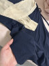 英氏【产前产后两穿】春夏长袖孕妇连衣裙假两件隐形哺乳口垂感不易皱 深蓝色 165 晒单实拍图
