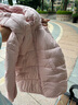 笛莎（DEESHA）童装女童和暖系列三防中长版防寒儿童羽绒服2025冬季新款女宝外套 泡芙粉 130 实拍图