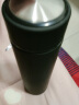 然也保温杯304不锈钢水杯男女大容量带茶滤泡茶杯子500ml黑色R3106 实拍图