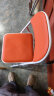 星恺 电脑椅 家用折叠椅办公会议培训椅 靠背椅餐椅XK1022桔色皮革 实拍图