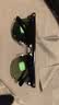 雷朋（RayBan）墨镜派对达人系列男女款方形板材太阳镜复古眼镜0RB3016F可定制 W0365黑色镜框绿色镜片 尺寸55 实拍图
