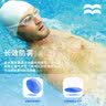 浪小镜小框防水防雾游泳眼镜高清专业装备儿童男女成人通用赠泳帽三件套 时尚黑 实拍图