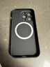 机伯楽苹果MagSafe磁吸TPU保护壳iPhone仿液态硅胶CD纹直边手机壳自带镜头膜 【经典黑】CD纹磁吸壳 iPhone 14 Pro 实拍图