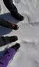 公狼户外冰爪防滑鞋套登山鞋钉链不锈钢防摔雪地冰面攀岩雪爪冰抓 25齿黑色-XL码（建议41-45鞋码） 实拍图