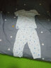 红豆儿童睡衣男女童夏薄款纯棉家居服套装短袖宝宝空调服J3295水蓝120 实拍图