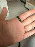 翡可翡可 玉戒指 和田玉碧玉戒指男女款菠菜绿玉石平安转运送女友男友礼物 内径14mm(附鉴定证书) 实拍图