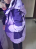 雅鹿三合一冲锋衣女男防风短外套加绒加厚可拆内胆风衣保暖滑雪登山服 YLN11Z36820紫色/深紫-女 2XL 实拍图
