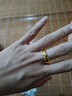 赛菲尔黄金戒指女款足金光面素圈指环活口经典时尚送女友老婆生日礼物 女戒 约3.11克 实拍图