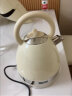 一特（EnTech）烧水壶家用不锈钢电热水壶自动断电泡茶壶英式欧式复古设计高颜值1.7L大容量 奶油白 1.7L 实拍图