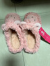 洁丽雅棉拖鞋女士秋冬季室内居家用加绒保暖可爱拖鞋女外穿毛毛鞋月子鞋 粉色 【可爱小羊】 36-37 【适合35-36】 实拍图