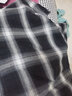 Matri Mr长袖衬衫男四季上衣男青少年学生宽松大码格子衬衫打底衬衣 蓝色 XL（110-135斤） 实拍图