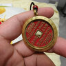 【龙虎山发货】山鬼花钱吊坠道家真品古钱币项链朱砂八卦铜钱饰品 祝福款 天干地支山鬼花钱3.5cm 实拍图
