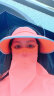 后益（HOII）张钧甯防晒帽夏季太阳帽抗紫外线遮阳轻巧折叠水晶美肤帽-红 晒单实拍图