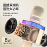 索爱（soaiy）MC62 麦克风音响一体儿童话筒k歌家庭KTV蓝牙音箱神器无线唱歌家用卡拉ok 油彩白 实拍图