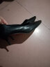 Thinkwell真皮单鞋女细跟高跟鞋女尖头黑色工作鞋女职业鞋软底舒适久站不累 真皮细跟 5cm D4128-5 40 实拍图