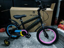好孩子（gb）自行车4-6岁儿童自行车男女童充气轮胎山地车14寸单车 黑金三角 晒单实拍图