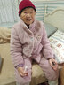 芬腾睡衣女秋冬温暖夹棉立领暖脖防静电绒软家居服睡衣套装 薰衣紫 2XL 实拍图