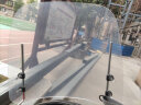 工马 电动摩托车挡风玻璃透明挡风板电瓶车挡风板男装踏板车挡风罩超清 高清透明挡风一套 晒单实拍图