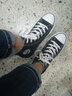 回力帆布鞋男鞋透气情侣款春季男女高帮鞋休闲鞋经典板鞋学生鞋子夏季 黑色 44 实拍图