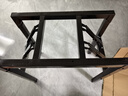 京纯简易折叠桌脚架子课桌架桌腿办公桌架单双层弹簧架对折架支架会议 黑色 单层长54宽30高51 实拍图