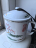 欧丽家注意容量珐琅搪瓷搪瓷杯子大茶缸家用大容量厚怀旧老式铁瓷茶缸子 16cm新山水画 3000ml 1只 实拍图