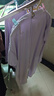 猫人防螨抑菌纯棉女士睡衣女月子服孕妇可哺乳家居服带胸垫紫色XL 实拍图
