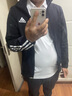 阿迪达斯（adidas）外套男 25秋季新款运动休闲服立领开衫外套透气防风针织上衣夹克 黑色/竖边条纹/店长主推款 L 实拍图