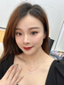 法蔻彩金色项链女银四叶草吊坠锁骨链颈链生日礼物送女友送老婆 【刻字+贺卡】请拍这个 实拍图