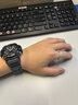 罗泰老银匠999足银手工编织戒指男女款复古情侣对戒一对麻花指环 单个戒指（调节范围13-25号） 实拍图
