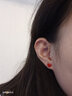 IL&CO尤珂 18K黄金小红心项链女爱心套装锁骨链送女友生日情人节礼物 小红心耳饰 实拍图