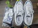 零度Zero运动鞋男新款头层牛皮休闲男鞋时尚舒适低帮缓震回弹慢跑鞋男 白蓝 42 拍比运动鞋小一码 实拍图