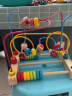 木制串珠绕珠1-2-3周岁男女孩婴幼儿童6-12个月宝宝动手动脑智力玩具 三轨绕珠水果款 实拍图