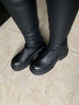 他她（TATA）加绒卢昱晓弹力小V靴软糖靴厚底长筒靴子高跟骑士靴CGG01DG5 黑色（高糖7CM-绒里）-CGG01 38 实拍图
