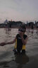 WATERTIME/水川 潜水镜浮潜装备潜水面罩全干式呼吸管泳镜套装 粉 实拍图